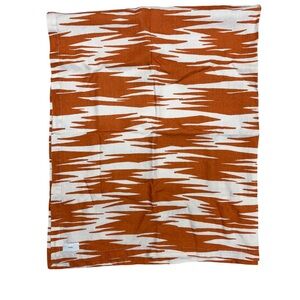 NWT Onia Burnt Orange & White Linen Beach Blanket $95.00